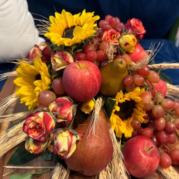 Cornucopia of Fruit, grain, and flowers for Prosperity and Abudance of Harvest